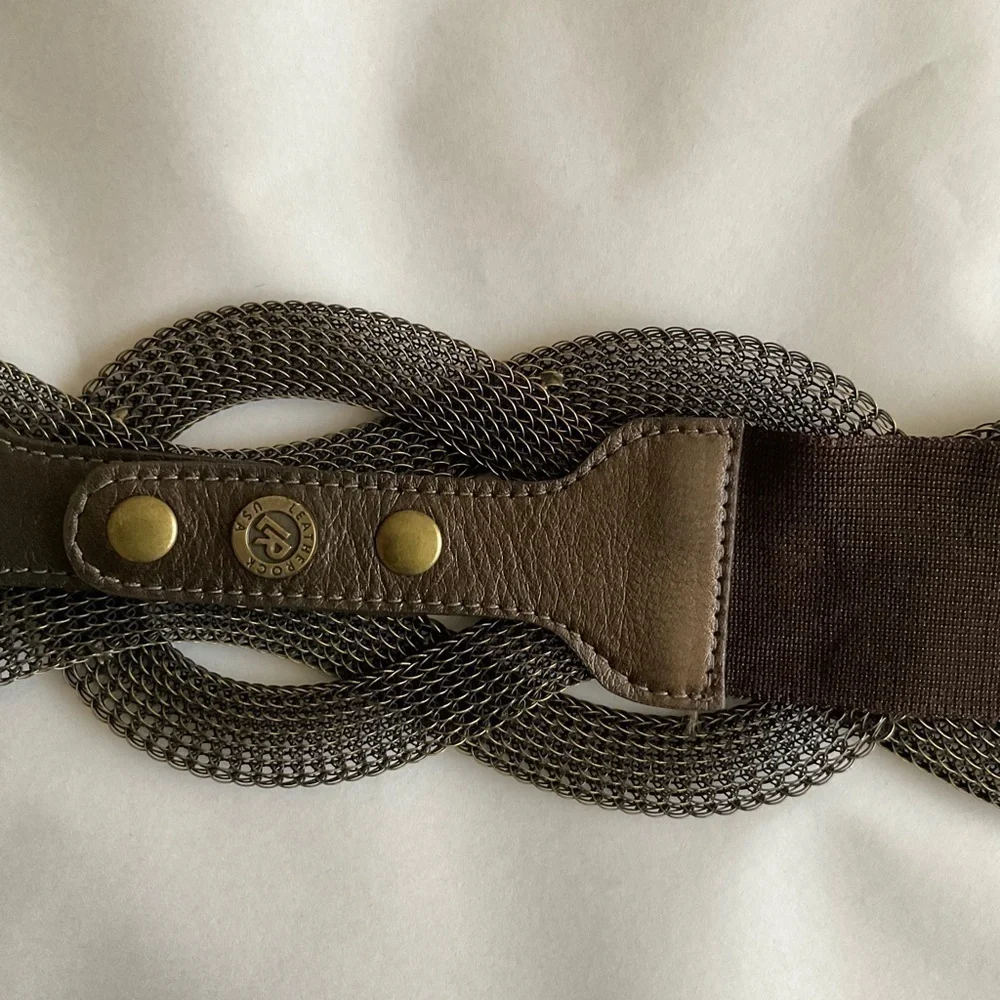 Bronze Metallic Wire  Belt